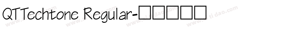 QTTechtone Regular字体转换